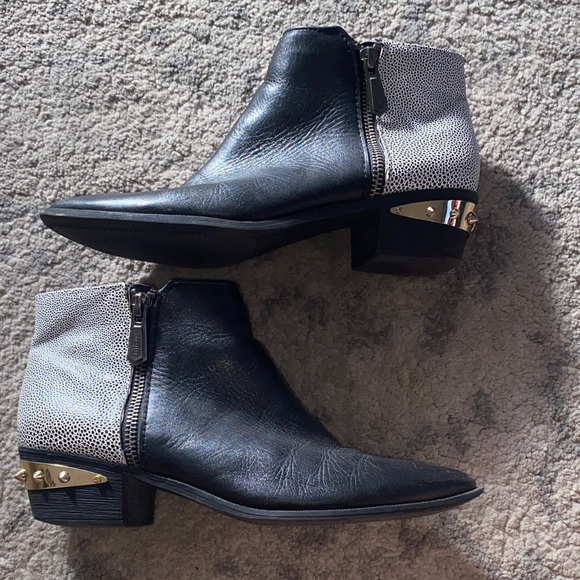 Circus by Sam Edelman Black and Gray Studded Ankle Booties - Picture 9 of 10